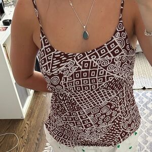 Patterned brown urban outfitters top